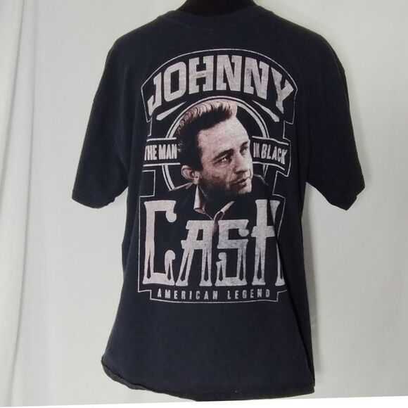 Johnny Cash the Man in Black American Legend Graphic T-Shirt Country Music Fan - Picture 1 of 11